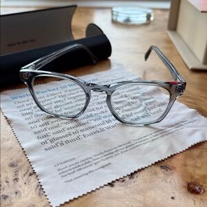 Warby Parker Unisex Felix Blue Light No Prescription Glasses (Medium Width)